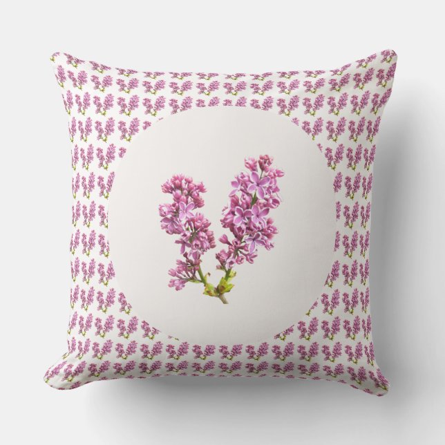 Cojín Decorativo Pillow - Lilacs múltiples (Anverso)