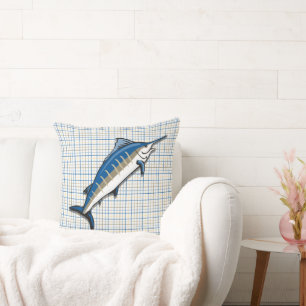 Cojín Decorativo Pillow - Marlin azul en placa