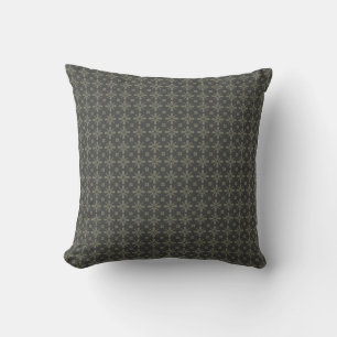 Cojín Decorativo Pillow MOJO americano florido negro y gris