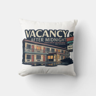 Cojín Decorativo Pillow Motel Retro Vacante Después de Medianoche