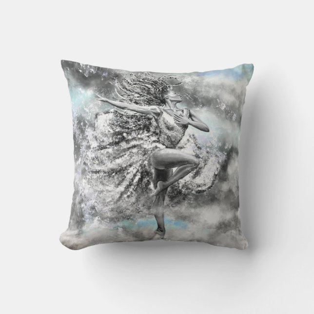 Cojín Decorativo Pillow, mujer bailarina (Anverso)