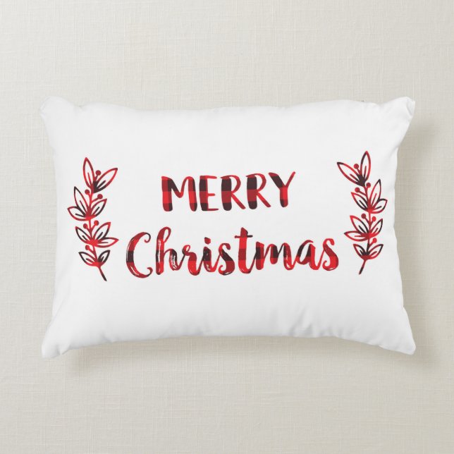 Cojín Decorativo Pillow, navidad de búfalo (Anverso)