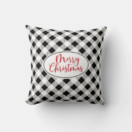 Cojín Decorativo Pillow Navidad de verificación de búfalo blanco ne