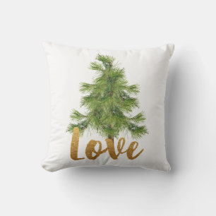 Cojín Decorativo Pillow Navidades de amor y árbol de pino