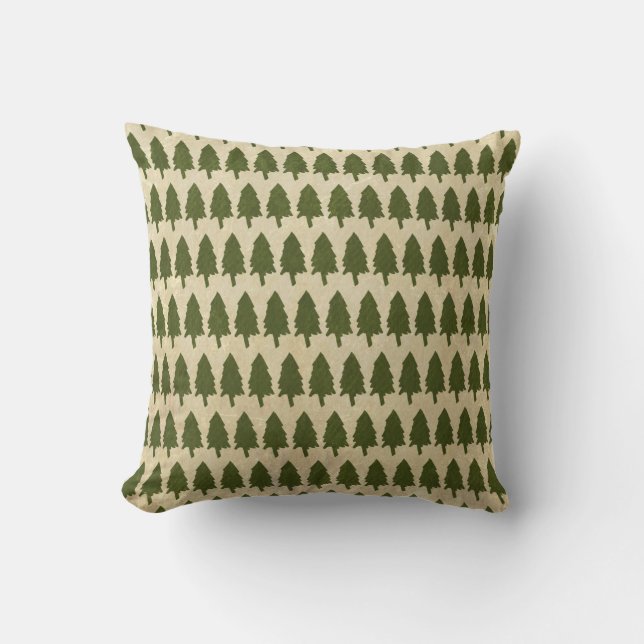 Cojín Decorativo Pillow Navidades de árboles de bosque (Anverso)
