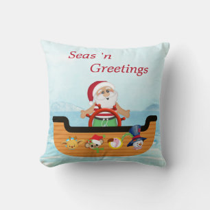 Cojín Decorativo Pillow Navidades de Santa Náutica