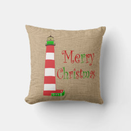 Cojín Decorativo Pillow Navidades del faro náutico