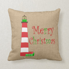 Cojín Decorativo Pillow Navidades del faro náutico