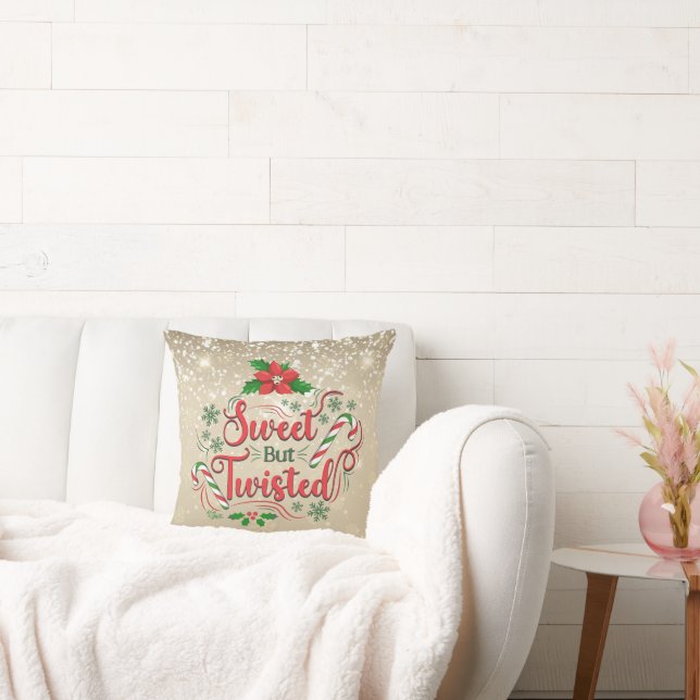 Cojín Decorativo Pillow Navidades dulces pero torcidos (Sofá)