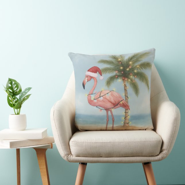 Cojín Decorativo Pillow Navidades Flamingo Retro (Silla)