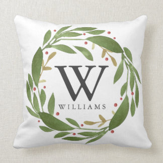 Cojín Decorativo Pillow Navidades monogramados de Winter Sprigs