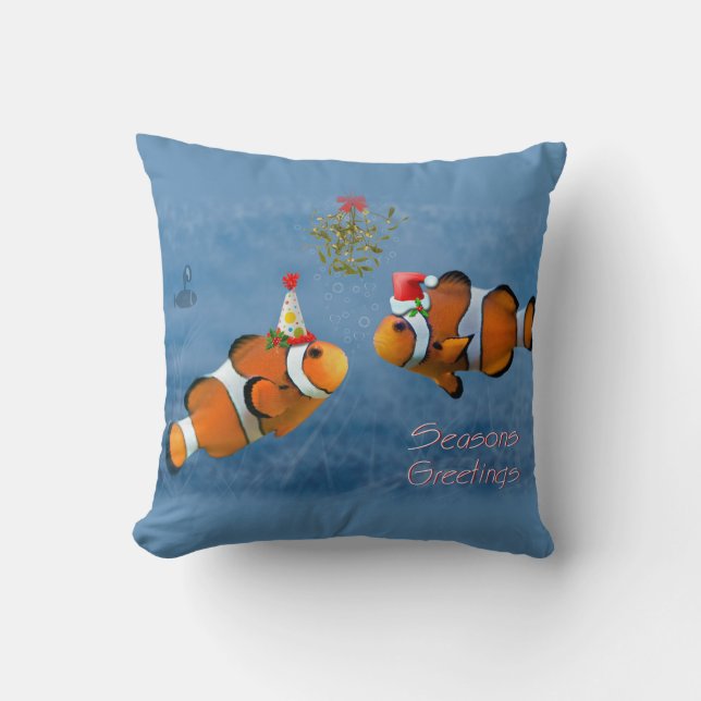 Cojín Decorativo Pillow, Navidades pescadores (Anverso)