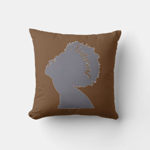 Cojín Decorativo Pillow negro y marrón natural