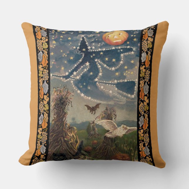 Cojín Decorativo Pillow Noche Starry Halloween (Anverso)