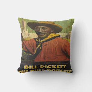 Cojín Decorativo Pillow Occidental Con Cowboy Steer Dogger