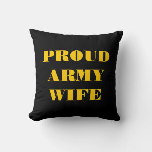 Cojín Decorativo Pillow Orgullosa Esposa Del Ejército