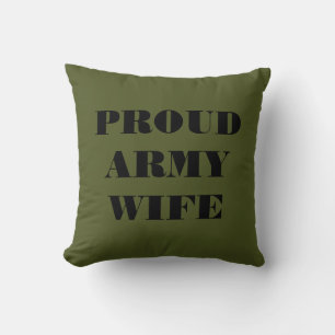 Cojín Decorativo Pillow Orgullosa Esposa Del Ejército