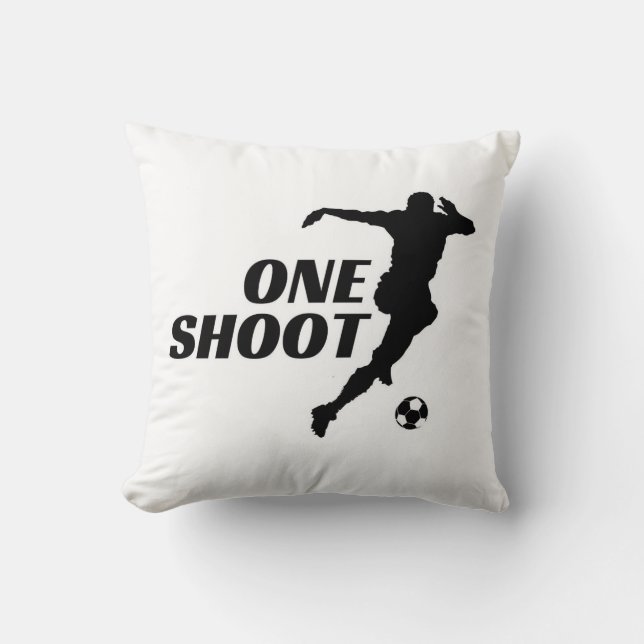 Cojín Decorativo Pillow para el hogar - diseño de fútbol (Anverso)