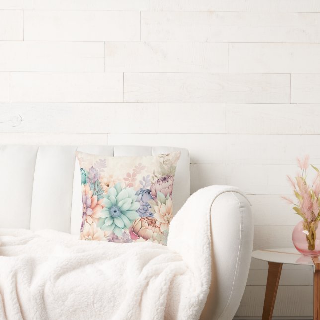 COJÍN DECORATIVO PILLOW PASTEL SPRING GARDEN (Sofá)