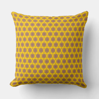 Cojín Decorativo Pillow - Patrón de flor geométrica