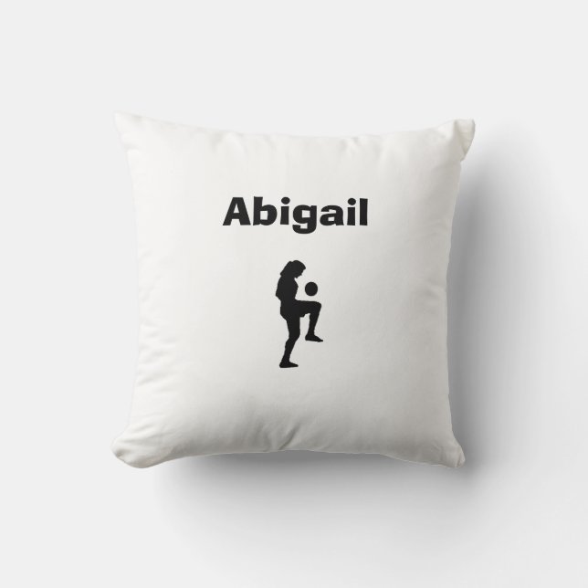 Cojín Decorativo Pillow personalizada de fútbol (hembra) (Anverso)