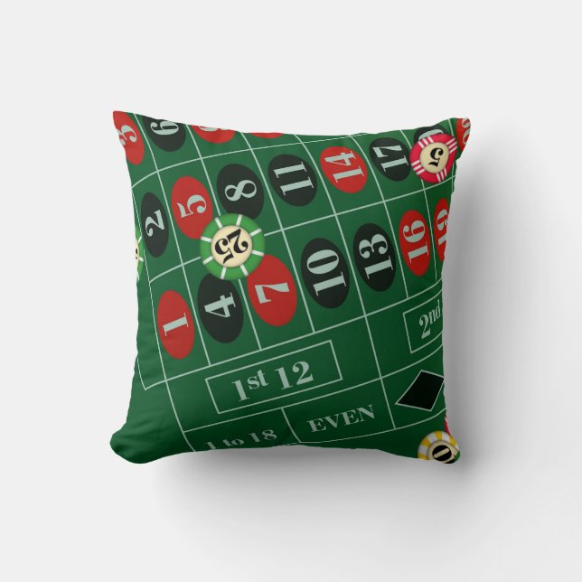 Cojín Decorativo Pillow Personalizado de rueda de ruleta (Anverso)