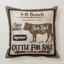Pillow personalizado estilo Rancho de vida de país