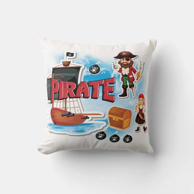 Cojín Decorativo Pillow pirata (Anverso)