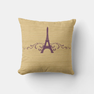 Cojín Decorativo Pillow Purple francés floreciente