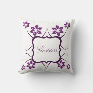 Cojín Decorativo Pillow, púrpura, diosa floral