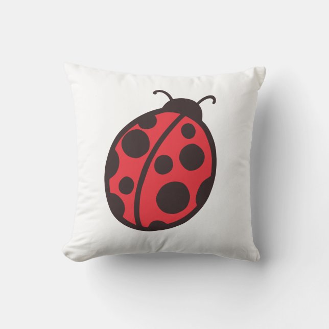 Cojín Decorativo Pillow Red Ladybug (Anverso)