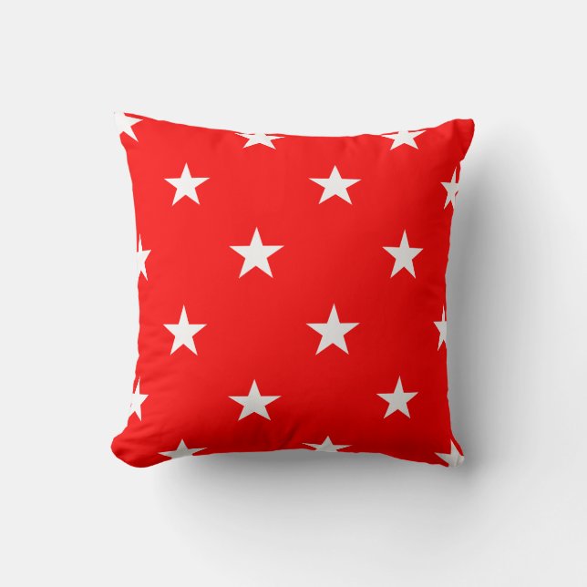 Cojín Decorativo Pillow Red Large Stars (Anverso)