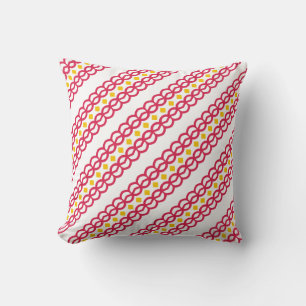 Cojín Decorativo Pillow rojo y amarillo personalizado