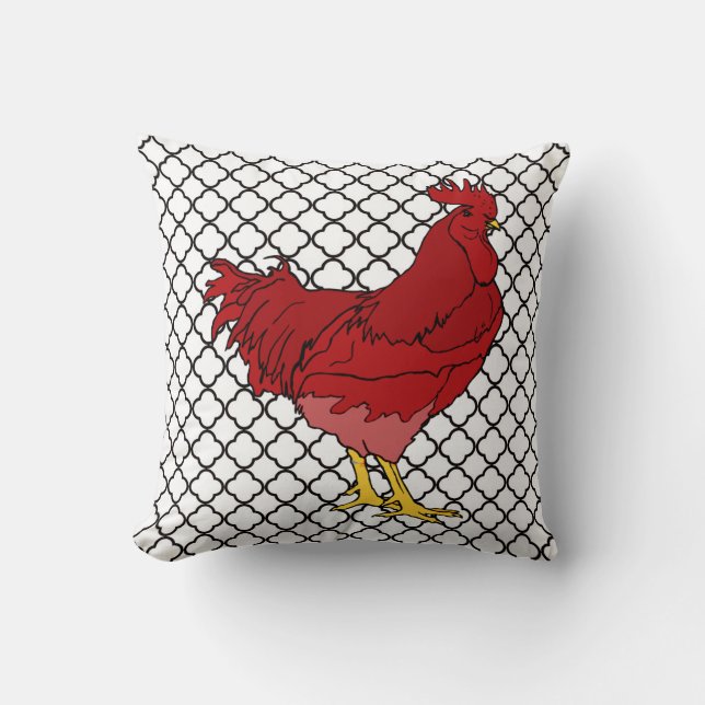 Cojín Decorativo Pillow Rooster (Anverso)