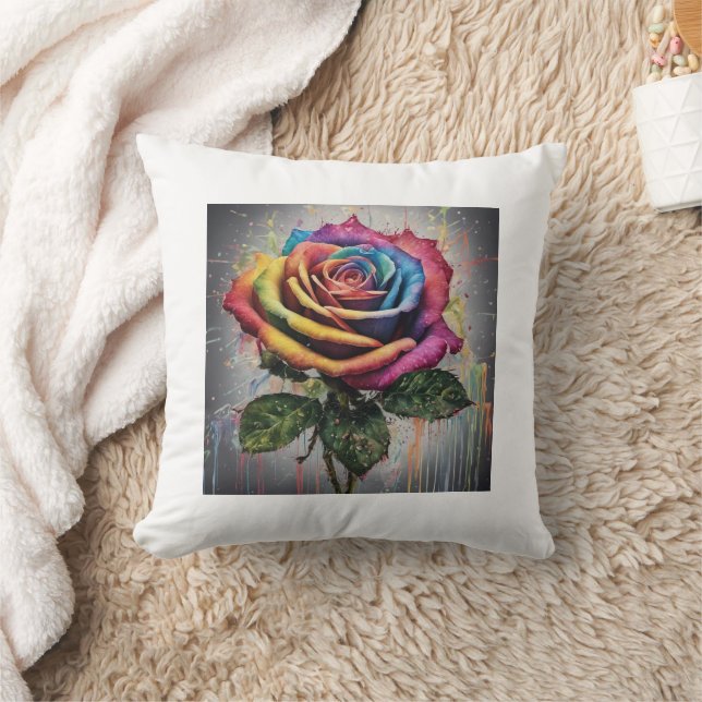 Cojín Decorativo Pillow Rosa arcoiris (Manta)