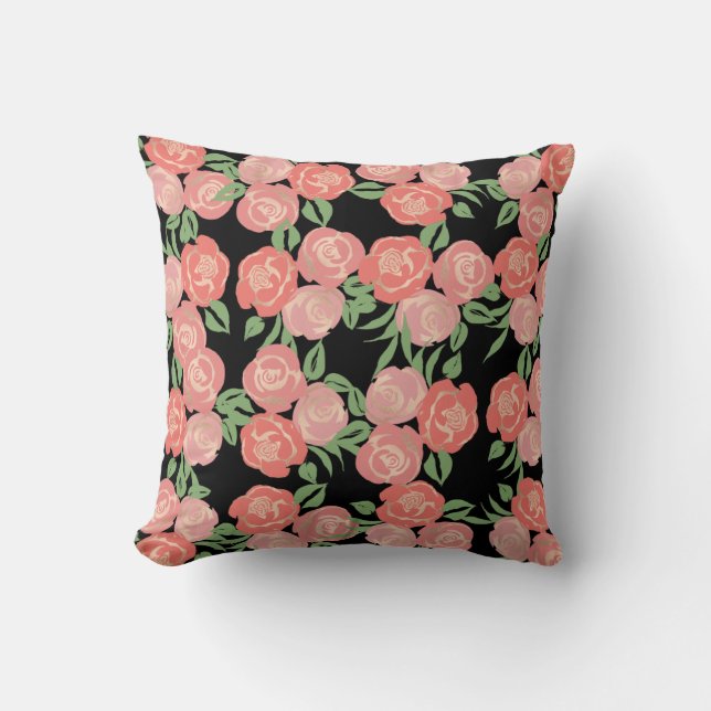 Cojín Decorativo Pillow, Rosas de Peachy (Anverso)