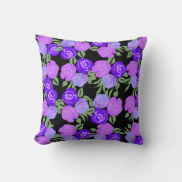 Cojín Decorativo Pillow Rosas morados