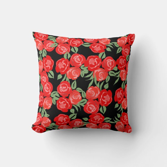 Cojín Decorativo Pillow Roses Rojos Rojos (Anverso)