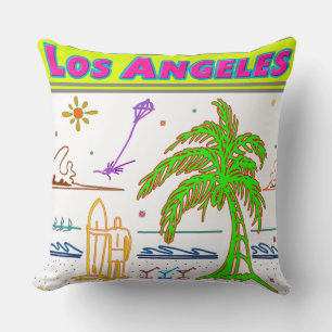 Cojín Decorativo Pillow Surfer Beach de Los Ángeles