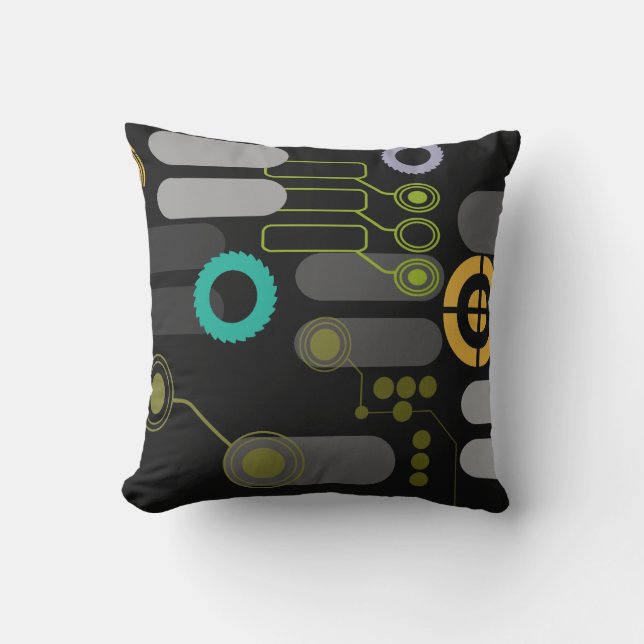 Cojín Decorativo Pillow tecnológico (en negro) (Anverso)