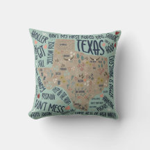 Pillow temática del estado de Texas