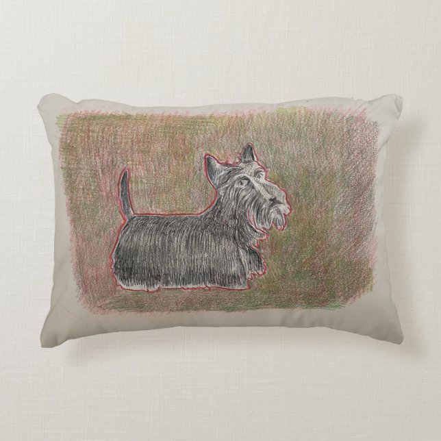 Cojín Decorativo Pillow Terrier escocés (Anverso)