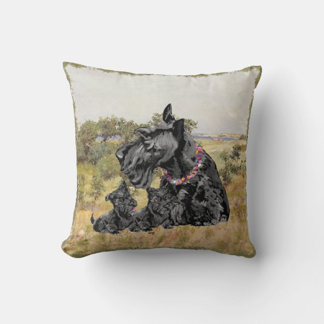 Cojín Decorativo Pillow Terrier escocés (Anverso)