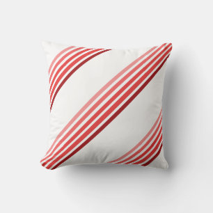 Cojín Decorativo Pillow - Tres grupos de líneas rojas en cinco somb