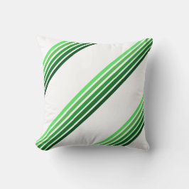 Cojín Decorativo Pillow - Tres grupos de líneas verdes en cinco som