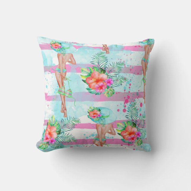 Cojín Decorativo Pillow Tropical Hawai (Anverso)
