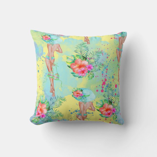 Cojín Decorativo Pillow Tropical Hawai (Anverso)