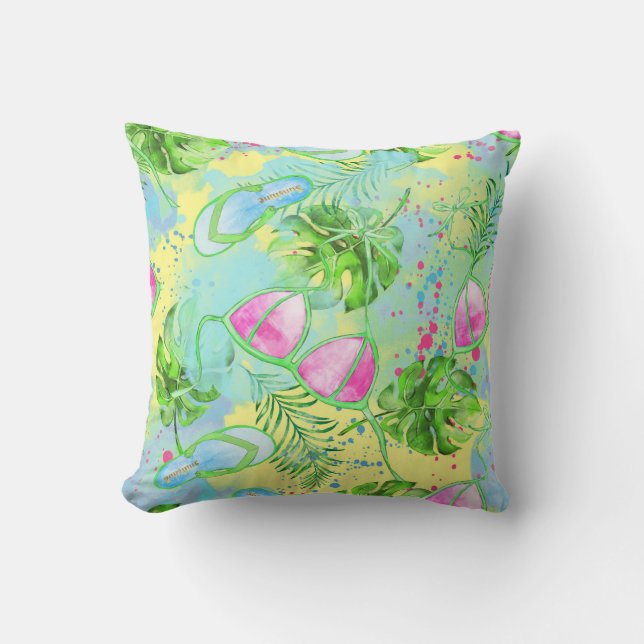 Cojín Decorativo Pillow Tropical Hawai (Anverso)