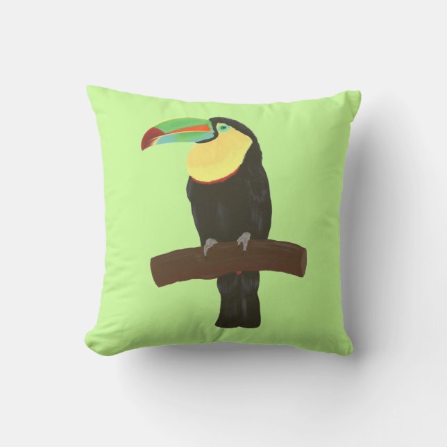 Cojín Decorativo Pillow Tropical Toucan (Anverso)