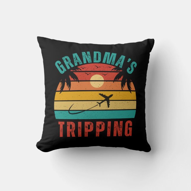 Cojín Decorativo Pillow - Viaje de la abuela - Viaje (Anverso)